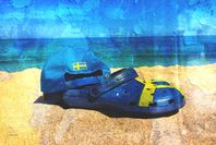"Sweden On The Beach" - Digital Art (begränsad, signerad)