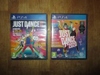 Just Dance 2018 & 2020 PS4 i mycket bra skick.