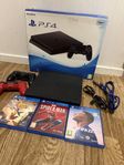 Ps4 med spel och 2 handkontroller