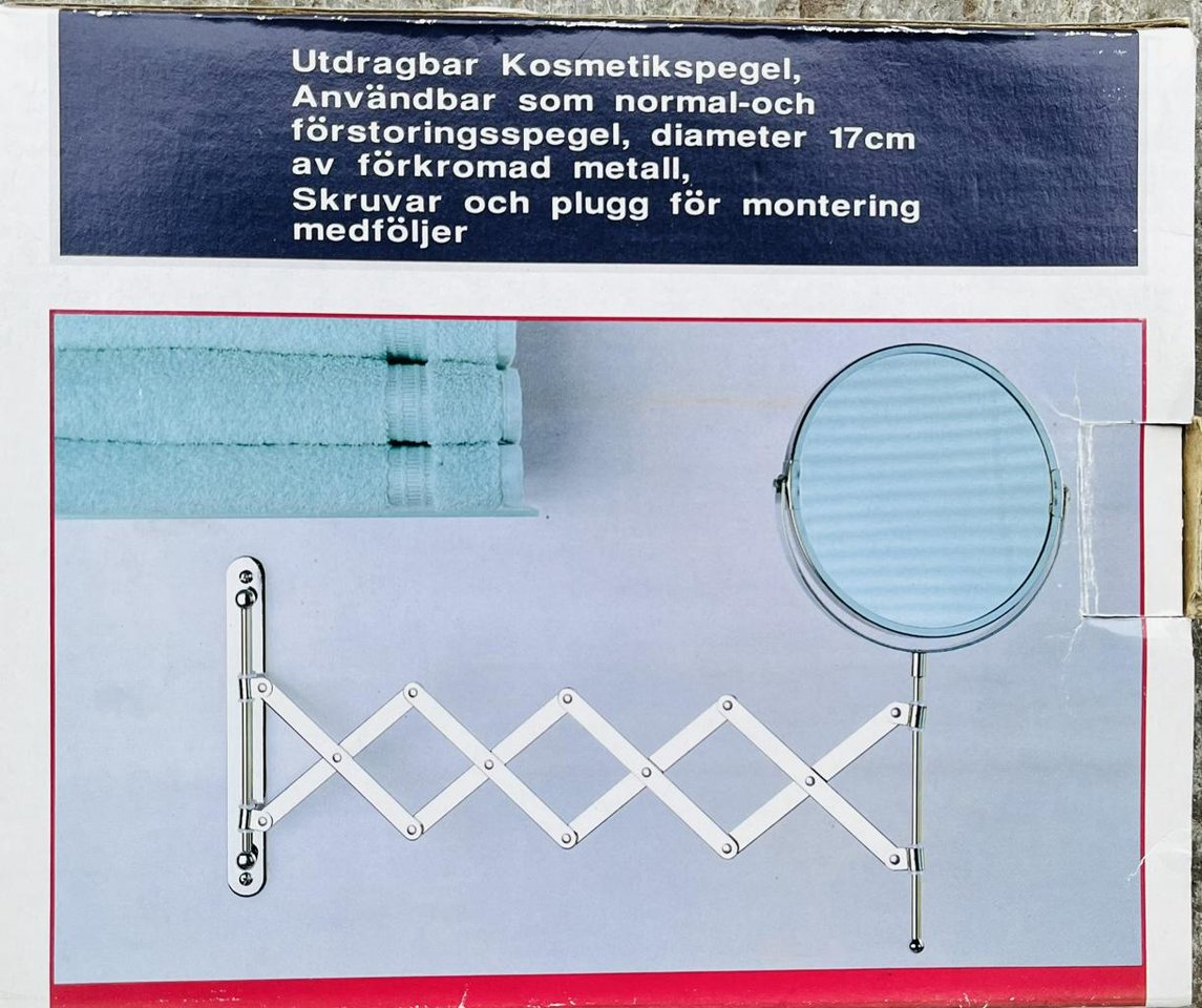 Ny! Sminkspegel med förstoring / Utdragbar.