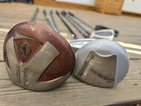 Golfklubbor halvset