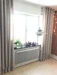 Skräddarsydda linnegardiner för takhöjd 247-250 cm
