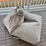 Sittpuff i bomull grå - Zara Home, sitt säck, sacco, puff
