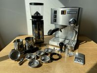 Rancilio Silvia V3 + Anfim KS kvarn + tillbehör