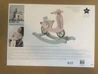 Gunghäst/ Kid's Concept Rocking Scooter vit/rosa