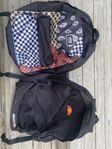 Ryggssäckar, Vans och ellesse samt gympapåse Vans