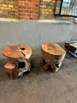 2 st unika teak bord 