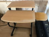 Skrivbord/databord på hjul