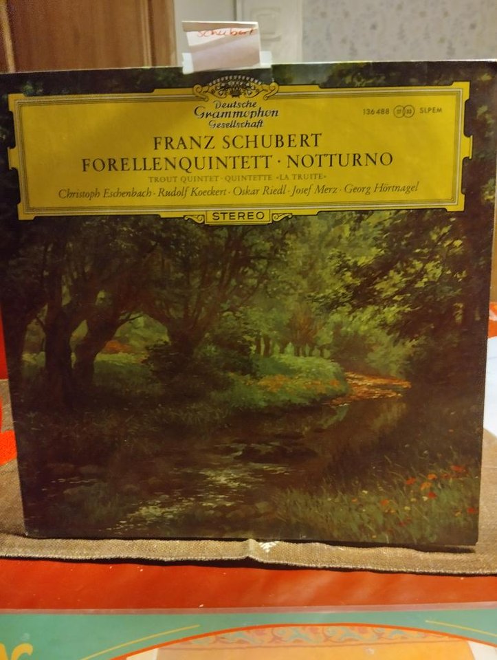 LP-skiva med Franz Schubert 