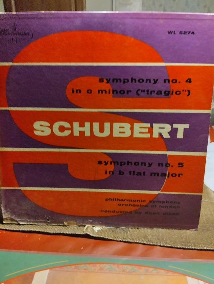 LP-skiva med Franz Schubert 