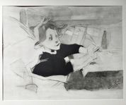 Helene SCHJERFBECK, Konvalescenten, original 1945 rotogravyr