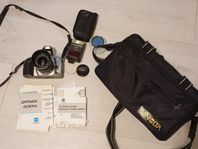 Minolta Dynax 500Si Kamera m Tillbehör 