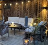 3 st soffa m 6 dynor lastpallar loungemöbel