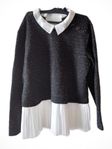 skjorta/pullover glittrig svart 