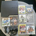 PS3 Slim / 8 Spel