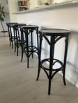 4 st Thonet Barpallar, Höga - No 73 - FAMEG - Svart