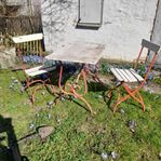Äldre Trädgårdsmöbler i Smide.