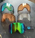 Goggles Dragon PXV + 4 linser - snowboard skoter skidor