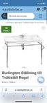 Burlingtontoalett +badrumsställning 120 cm (krom) säljes