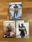 3 x Call of Duty spel