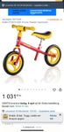 springcykel, balans cykel 