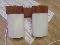 RETRO VÄGGLAMPA TEAK 