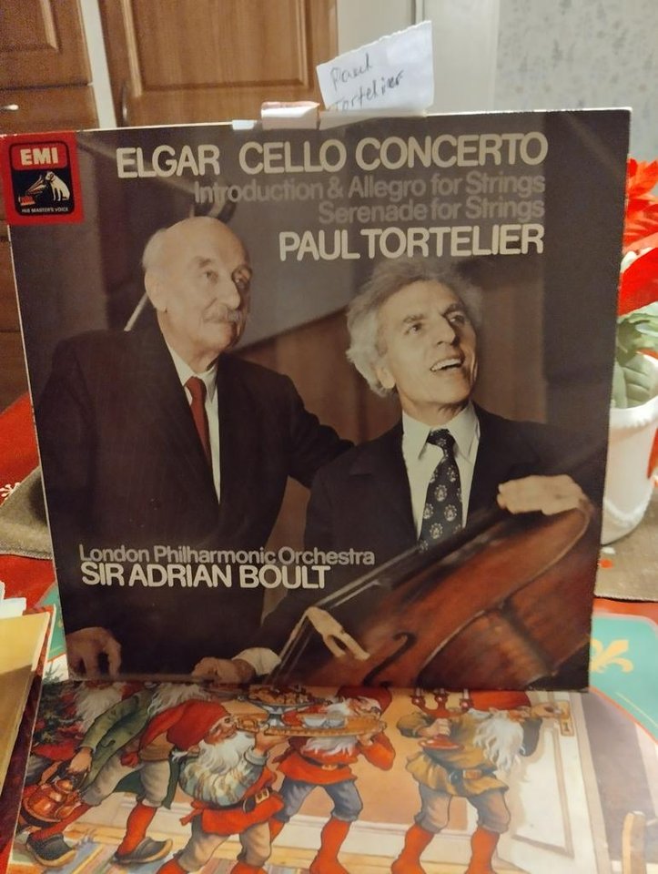 LP-skiva med Elgar Cello Conc...