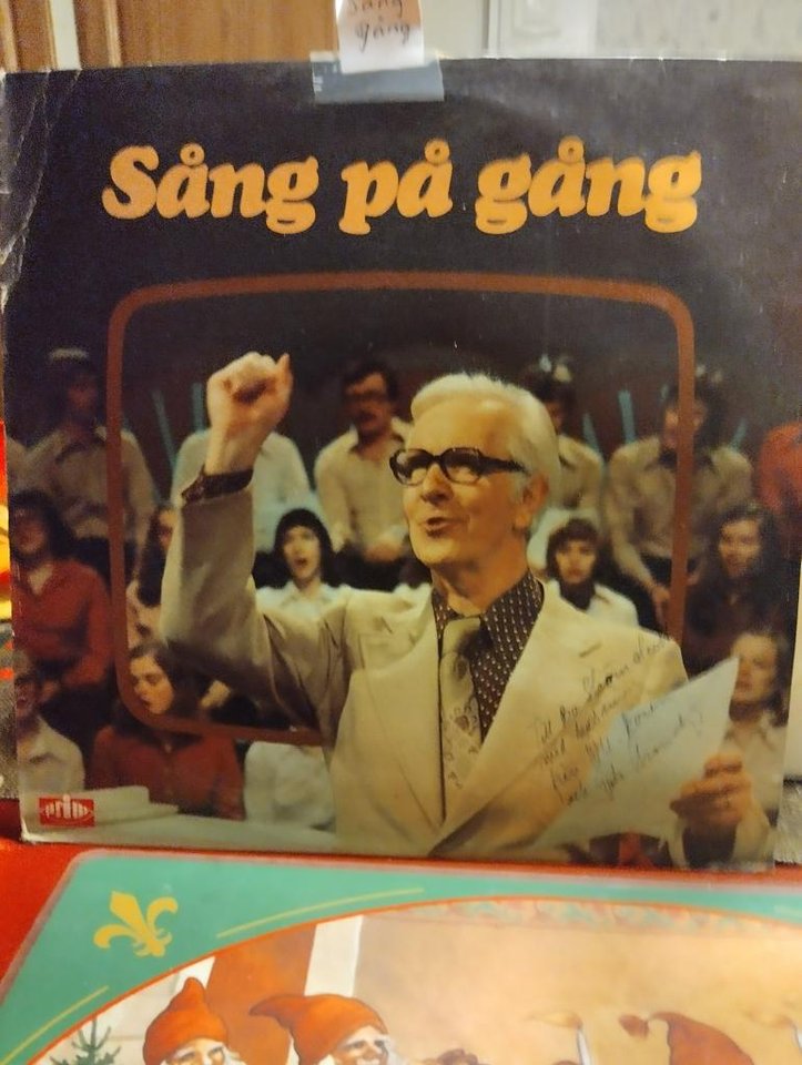 LP-skiva med Sång på gång