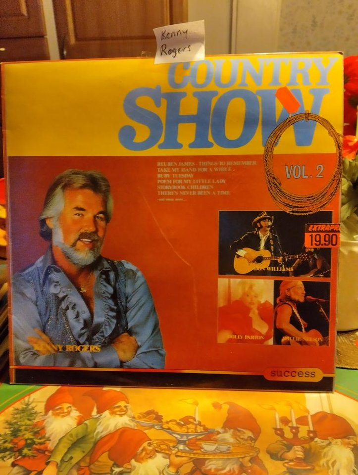 LP-skiva med Kenny Rogers