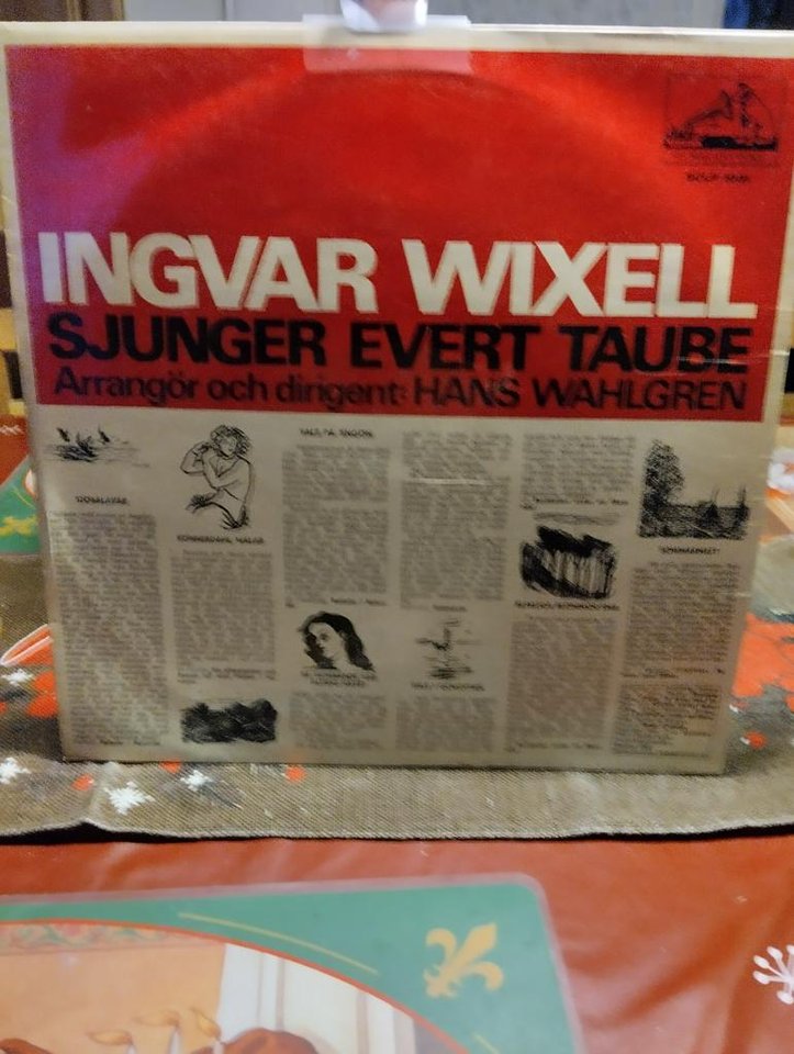 LP-skiva med Ingvar Wixell sj...