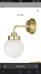 2 st IKEA lampa FRIHULT mässing UTGÅTT ny i förpackning