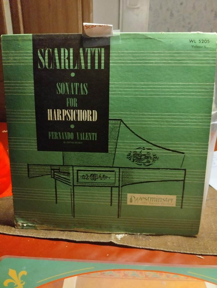 LP-skiva med Scarlatti