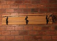Träpersienn 146 x 170 cm.  Robust, massivt bokträ