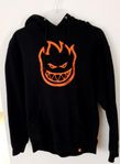 Hoodie: svart - Spitfire bighead - storlek S