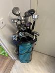 Golfbag med klubbor