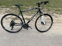 White hybrid cykel 