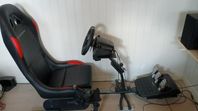 G920 ratt, pedaler och växelspak med Piranha racing rig