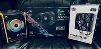 GeForce GTX 1050, Cooler Master Hyper 212 Evo, Corsair LL120