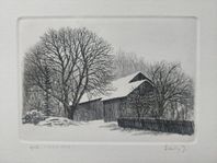 Erling JOHNSSON Signerad etsning