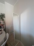 Golvspegel, vit, 48x160 cm