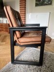 Retro fåtölj skinn design