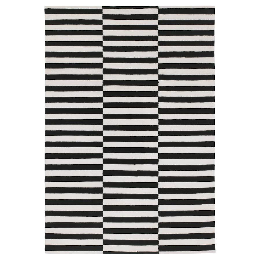 IKEA STOCKHOLM ullmatta 170×240 – svart/off-white