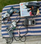 Diverse maskiner samt belysning