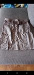kort kjol beige brun stl M/L