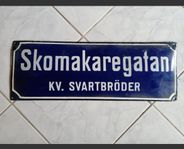 Emaljskylt Lund