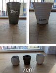 Krukor-Pots for plants in different sizes and colors