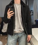 Black Suede Jacket Fur - William Strouch