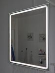 Spegel med belysning kallvit touchsensor IP44 LED