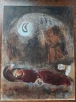 Marc CHAGALL Originallitografi "Ruth aux pieds de Booz"