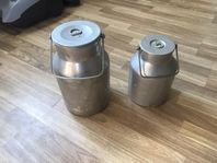 2st Mjölkkannor Skultuna 3 & 5 liter i aluminium.